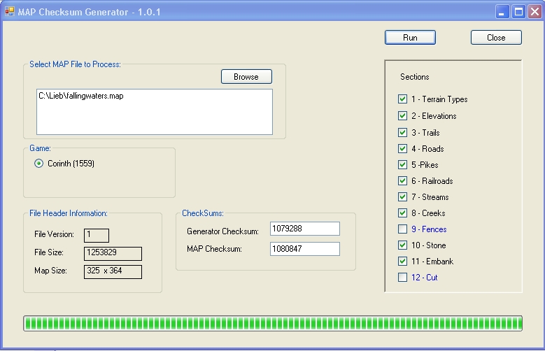 Browse screen